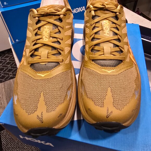 Hoka Torrent 4 Mens Size 11 1155115-HYN Trail Running Shoes Honey / Olive NEW - Picture 4 of 10